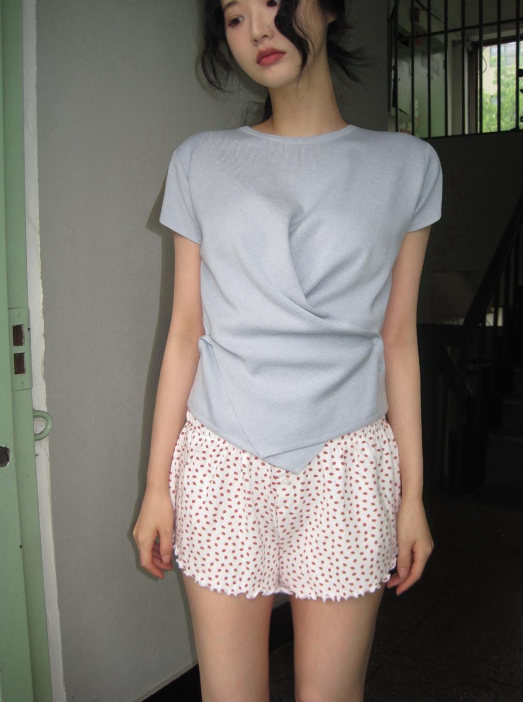 시어 드레이프 랩 니트 (3color)