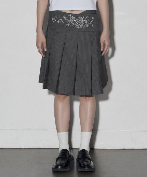 pearl skirt (grey)