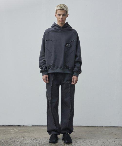 [세트] 러프 엣지 클라우드 스웨트 후드 + 러프 엣지 클라우드 스웨트 팬츠 (차콜)