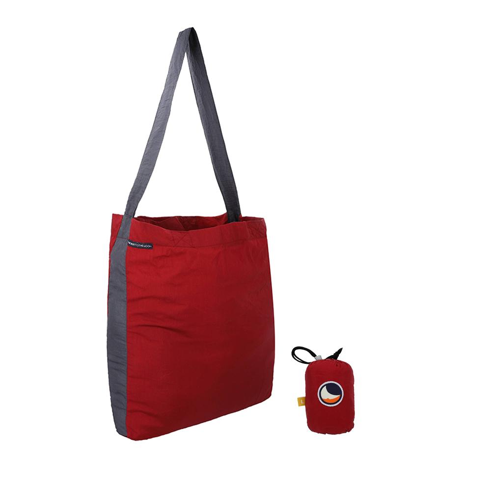 에코백 라지 30L 버건디 다크그레이