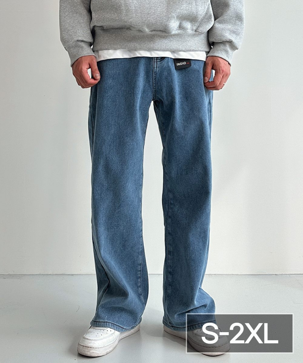 [1+1 SALE] +5c 엑스트라웜 퍼본딩 워싱 와이드 데님팬츠 5color.