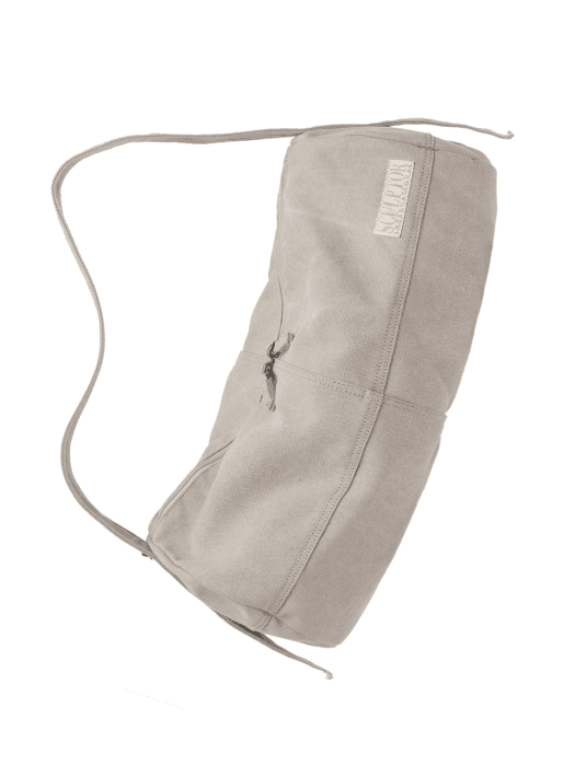 Vintage Canvas Duffel Bag Pale Gray