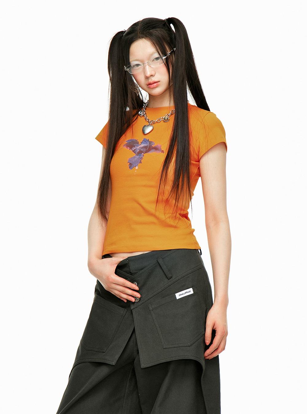 Slim Fit Casual Unique T-Shirt (4color)