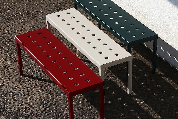 몽테 야외용 평벤치 카페 테라스 공원 철제 의자 야외 벤치