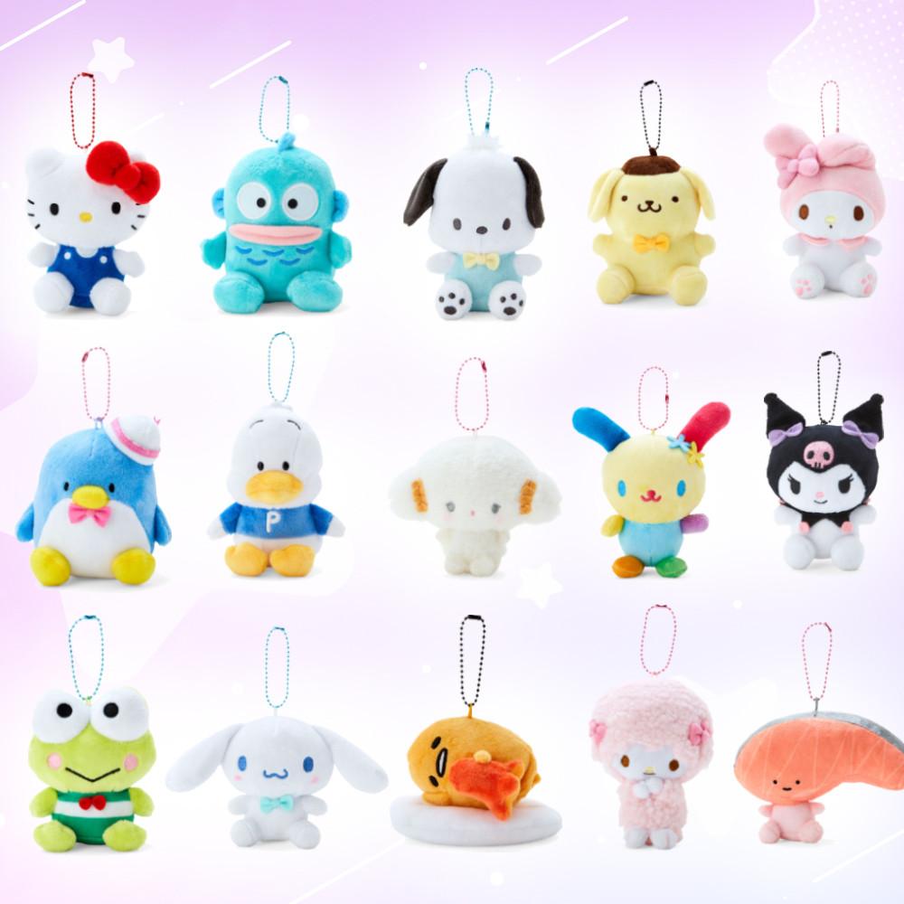 산리오 인형 고리 키링 키홀더 헬로키티 쿠로미 포차코 키리미짱 시나모롤 마이멜로디 한교동