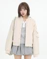Everyday varsity jacket (ivory)