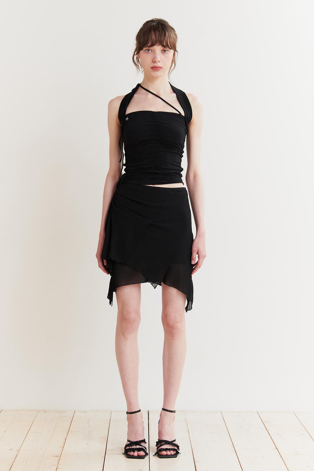 FAIRY MIDI SKIRT black