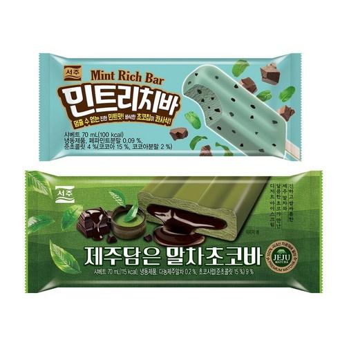 민트리치바 x20 + 제주담은 말차초코바 x20 - 막대 아이스크림 | 쿠팡