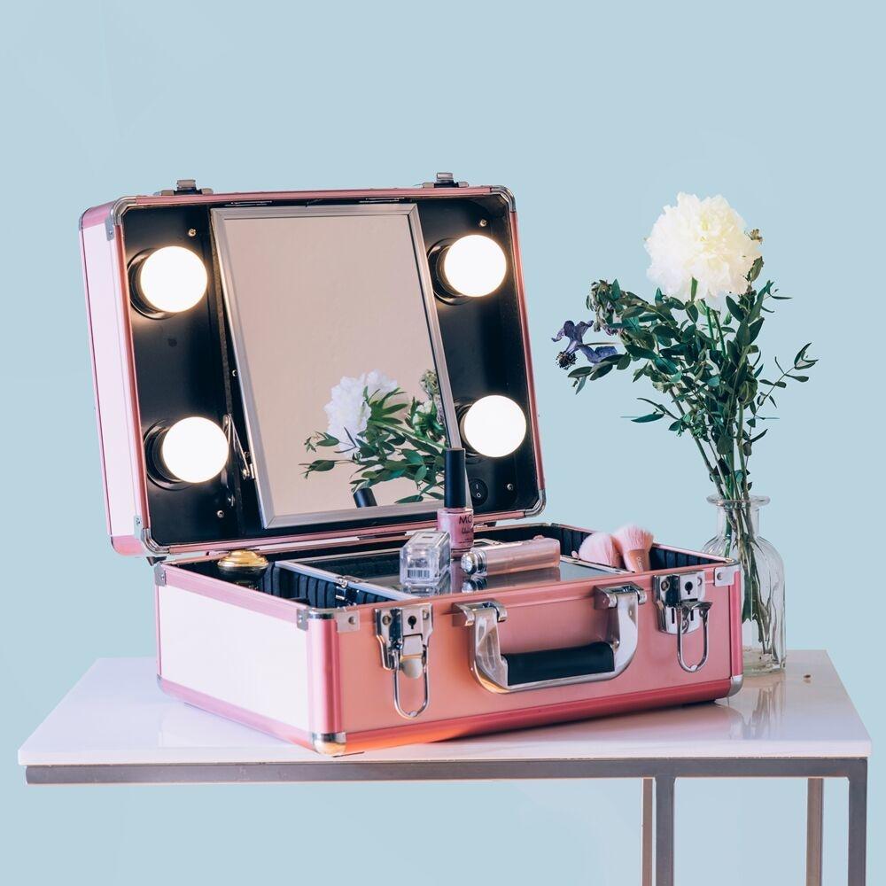 [리퍼브] LED 조명 미니화장대 마이러블리데이 핑크