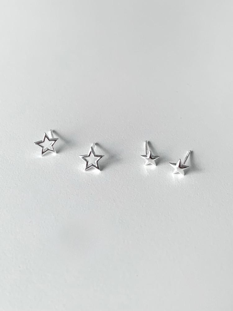 (어센틱/ silver925) ﻿basic star earring 별귀걸이 : 어센틱 authentic