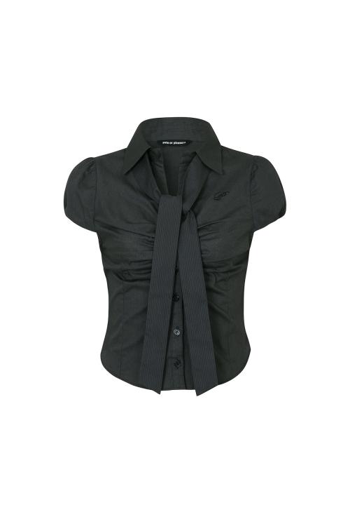 JADE SCARF SHIRT charcoal