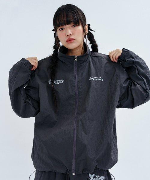[PPG X FANCY] 버블리 나일론 윈드브레이커 (CHARCOAL)_F23PG1004