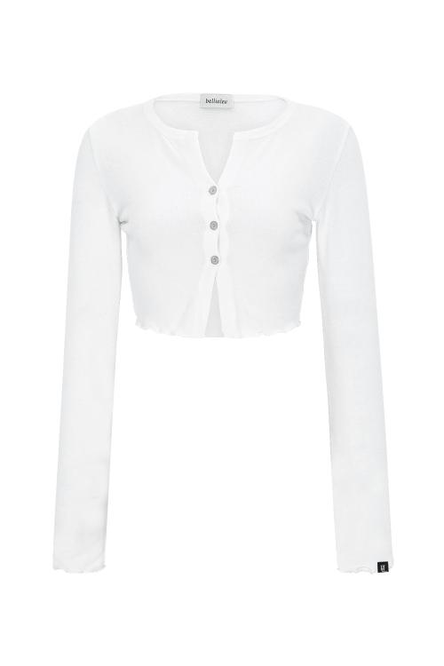 MARSHMELLOW CARDIGAN-WHITE