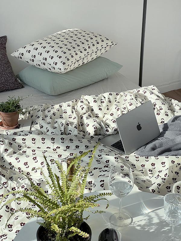 크림초코플라워 자체제작 이불커버세트