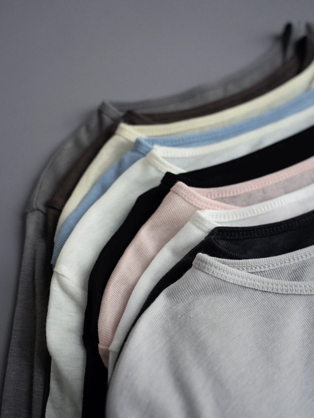 [1천장 판매]텐셀 레이어드 티셔츠 (10color)