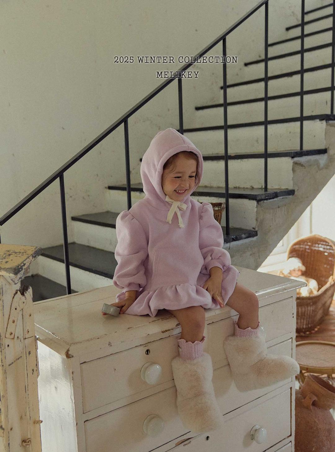 미라이키 펌킨 후드 원피스