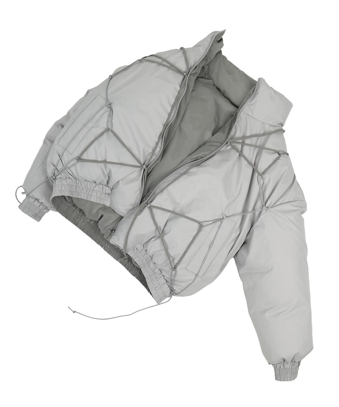 Reversible Tied Padded Jacket / Grey