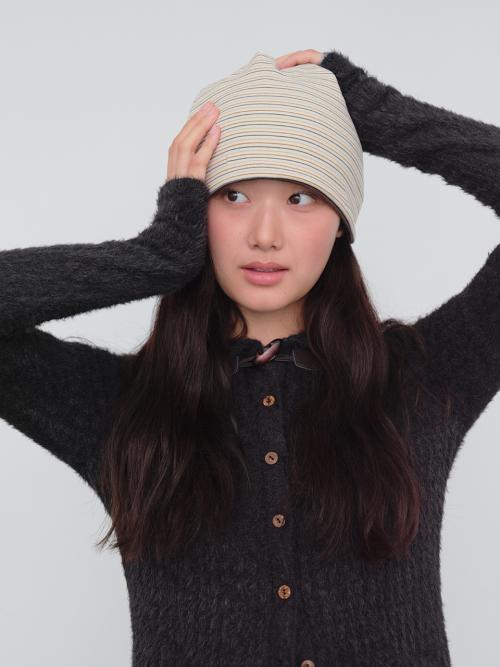 리버시블 플립 비니 Reversible Flip Beanie (Brown)
