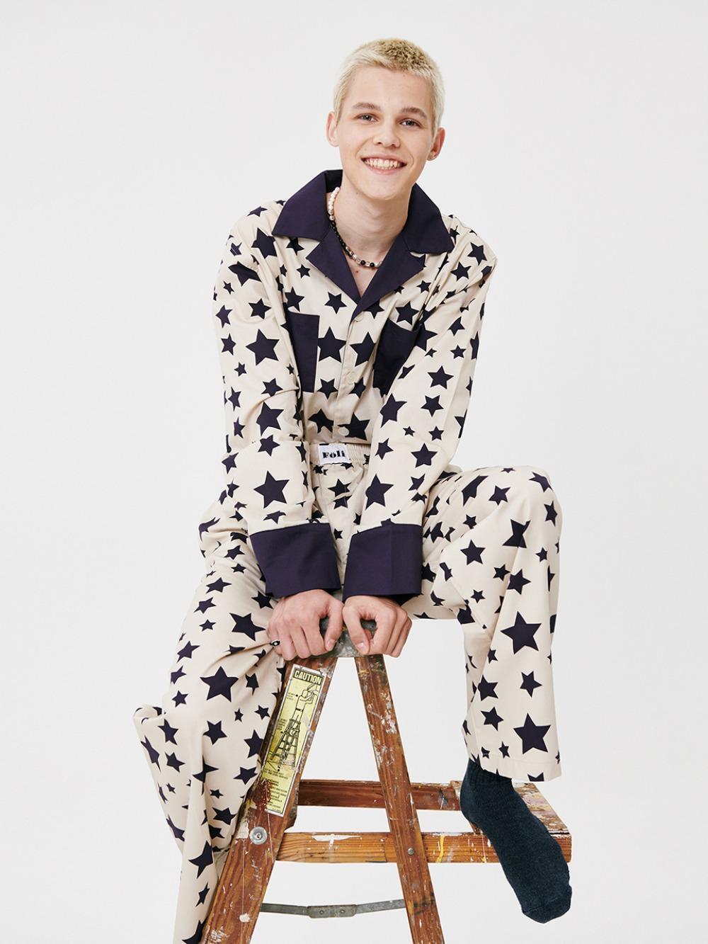 *라이즈 원빈 착용* (남) 아스트랄 네이비 파자마 세트 (기프트옵션)