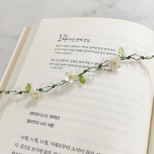 🌼꽃넝쿨 끈갈피 책갈피