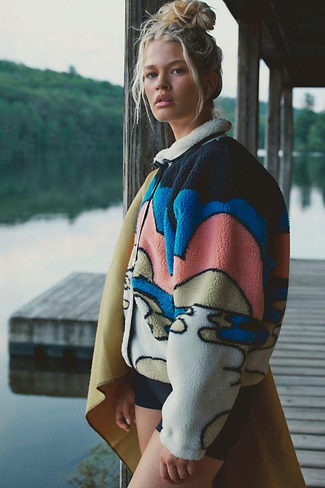 Hit The Slopes Printed Fleece Jacket