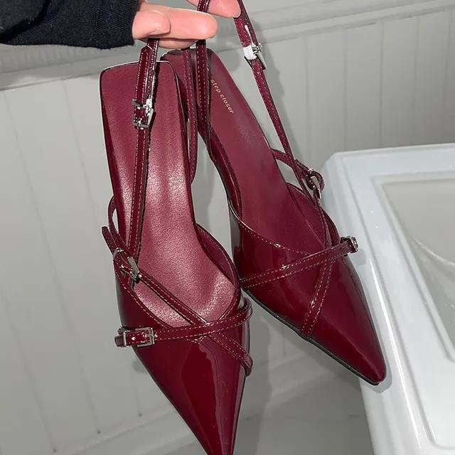 낸시 스트랩 스틸레토