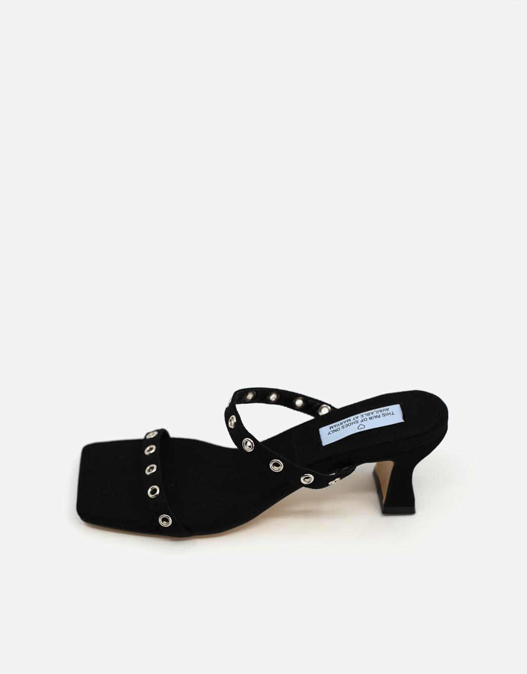 BLACK PUNCHING 19 SANDAL HEEL