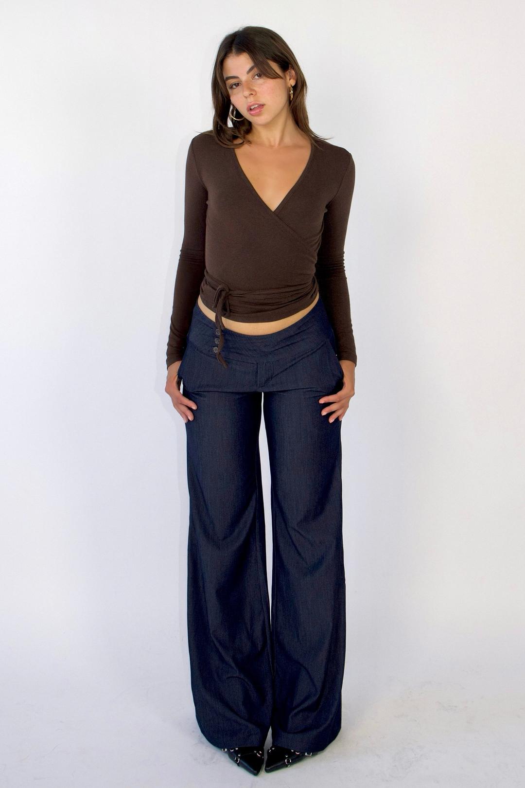 SCG MADE | Evelyn Low-rise Tencel Jeans in Dark Blue (Tall)