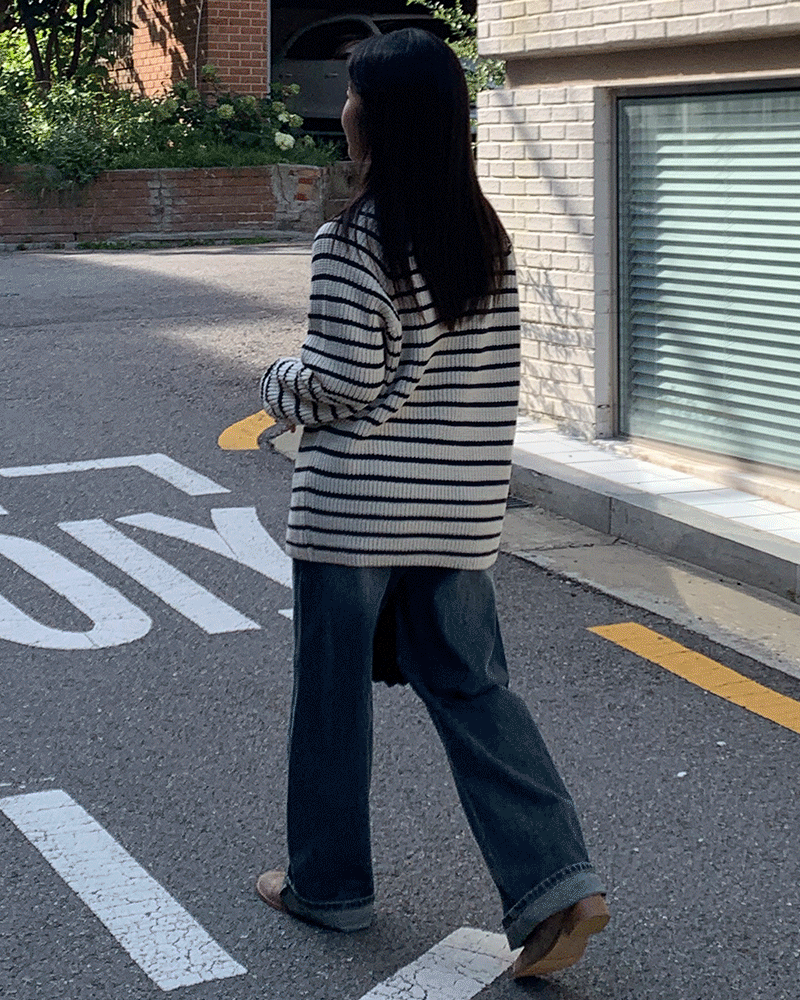 니드 라운드 롱 니트 ( 3color )