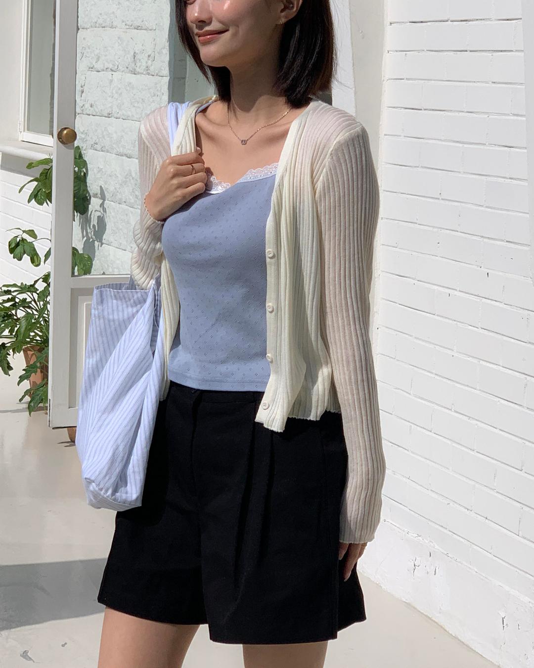 프뤼 (봄🌷후들후들 ) 아이린 가디건 (ivory,cream,skyblue,pink,gray,black)