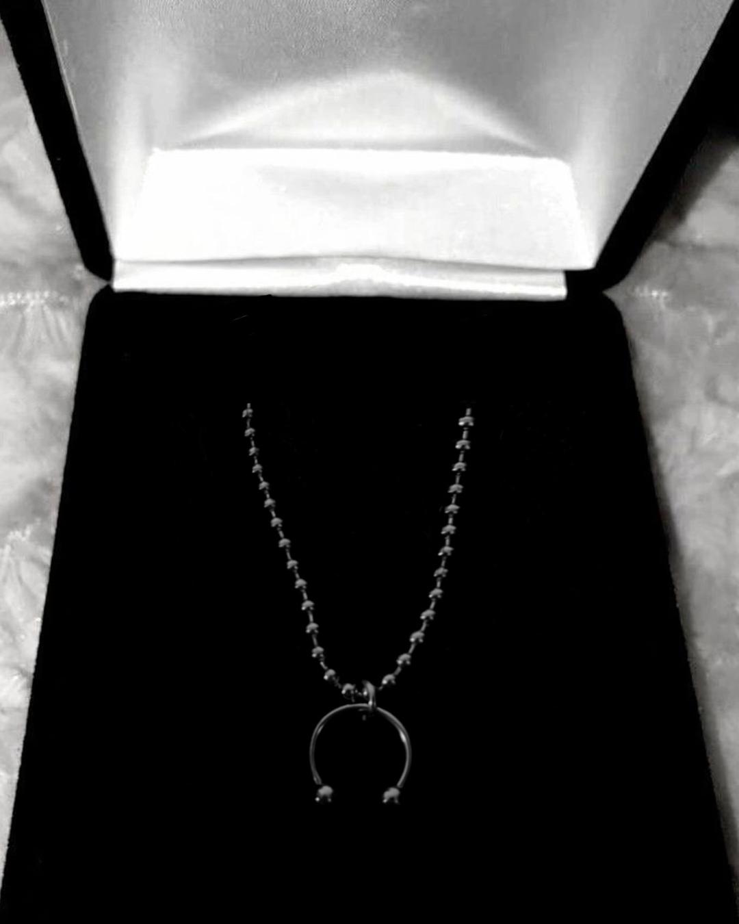Twoballring Necklace