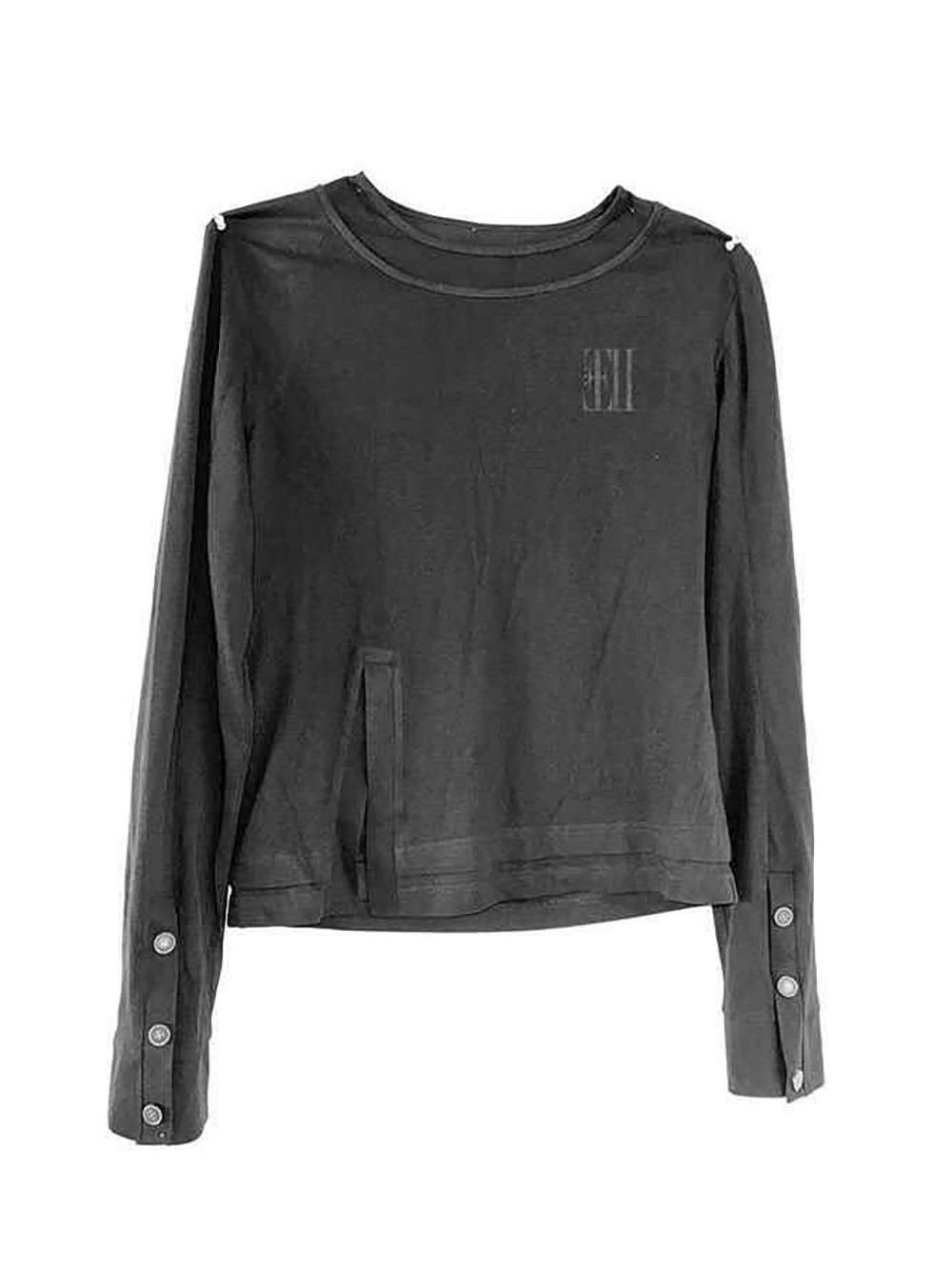 [no E mosen] Cross Print Long Sleeve T-shirt (2color)