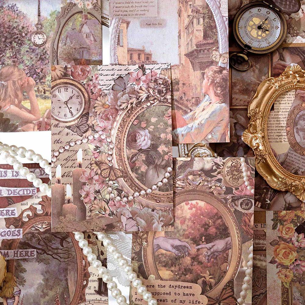 빈티지 다꾸 도시 노트 모조지 배경지 페이퍼 30매