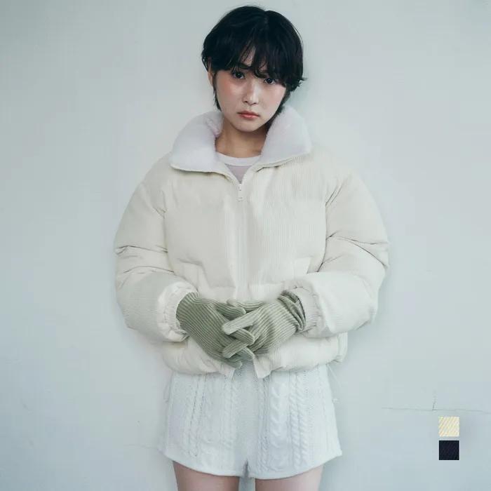 [24년 리뉴얼VER.] (우먼) 코듀로이 플리스 양털 패딩_2COLOR