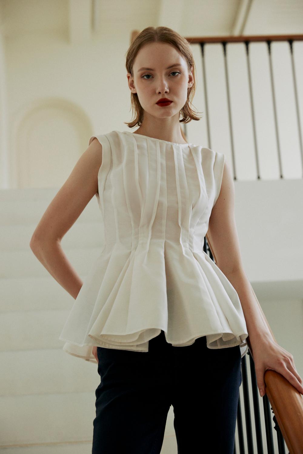 Pleated Blouse