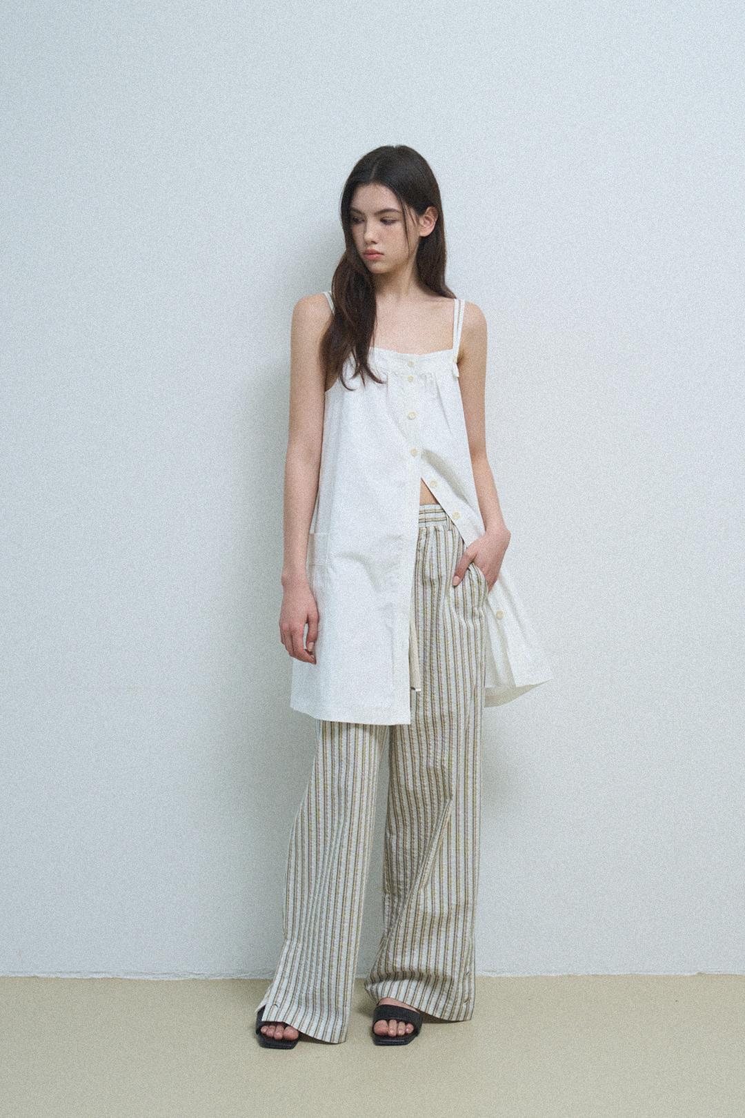 braces botton dress_ivory