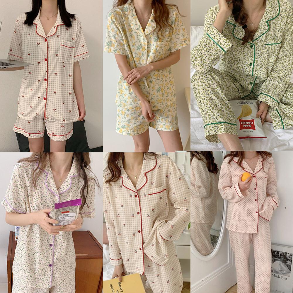 킹세븐 투피스 긴팔 반팔 사계절 잠옷 파자마 홈웨어