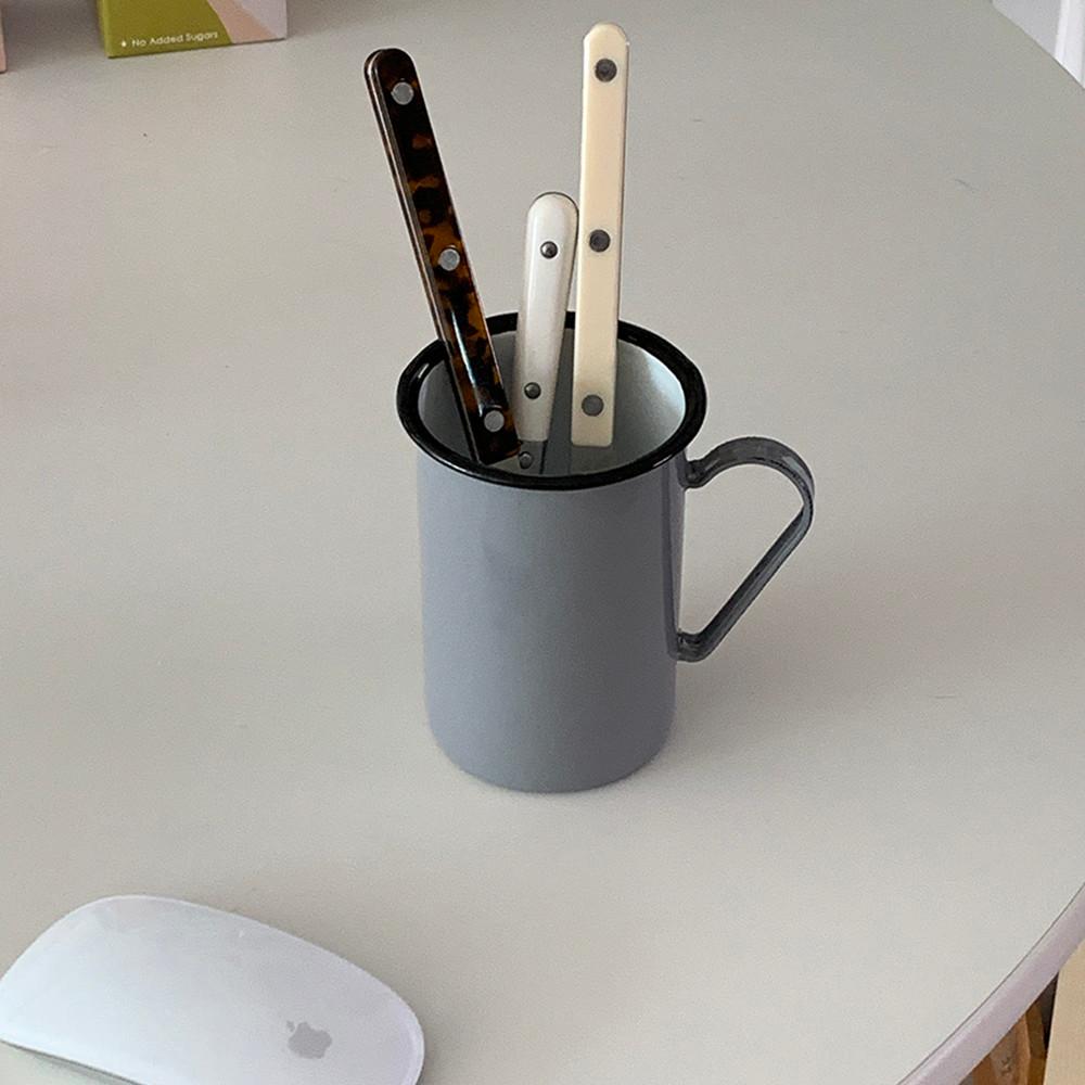 빈티지 법랑 커트러리 머들러 보관 [플레인 레시피]