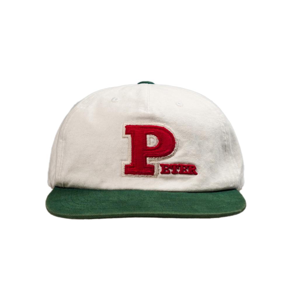 PETER APPLIQUE CAP - WHITE & GREEN