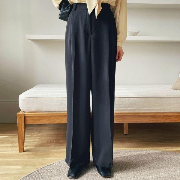 툼바 핀턱 와이드 밴딩 슬랙스 [tsl0082]