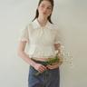 Alice Crop Ruffle Blouse (White)