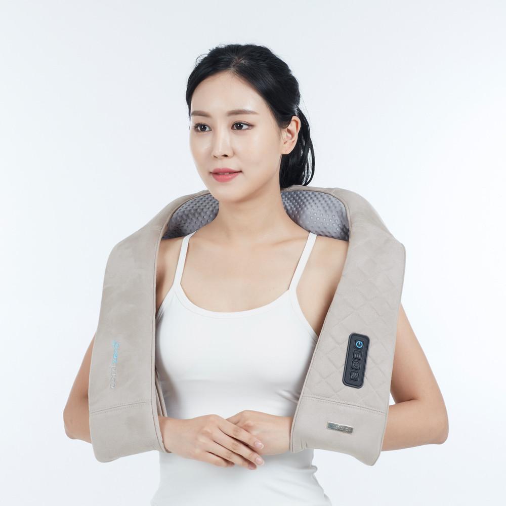 휴플러스 무선 목 어깨 안마기 듀얼태핑 두드림 Cordzero-3300 코드제로 목 마사지기