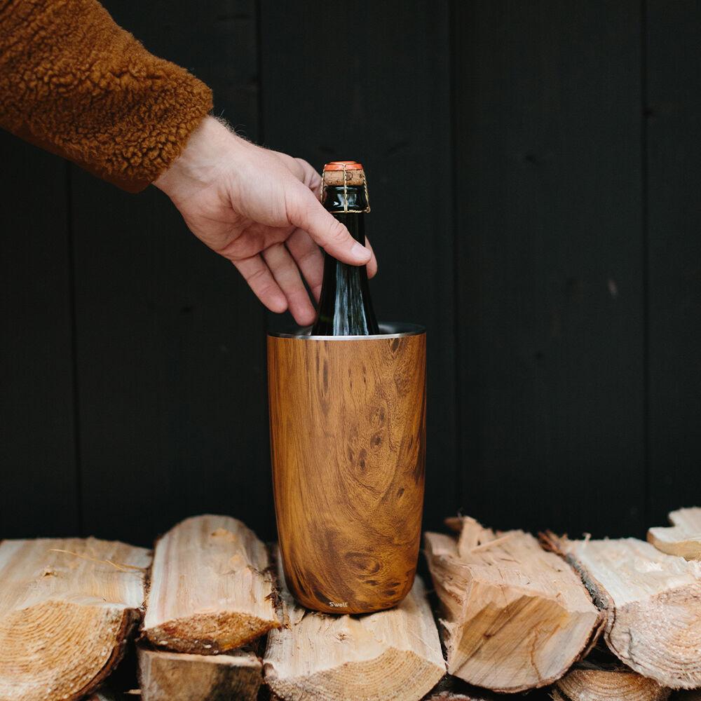 티크우드 와인 칠러 (커스텀 각인)