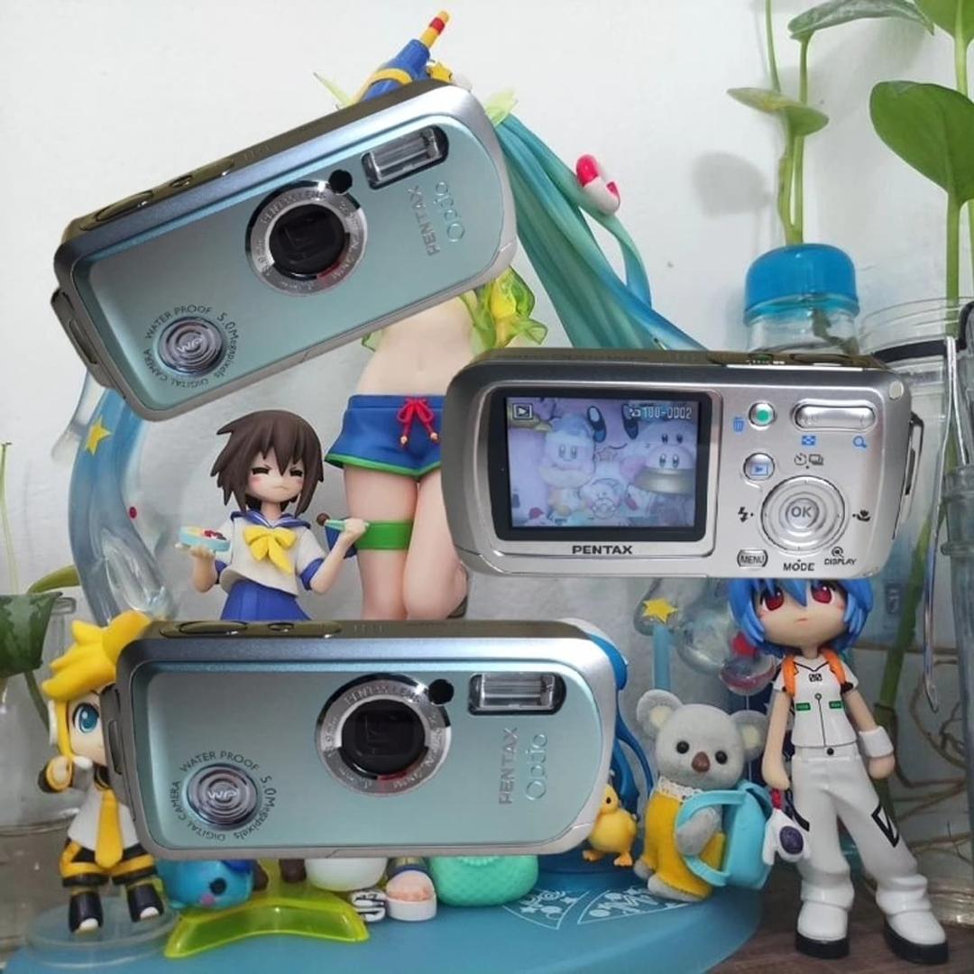 펜탁스 옵티오 Optio WP 아쿠아컬러 빈티지디카