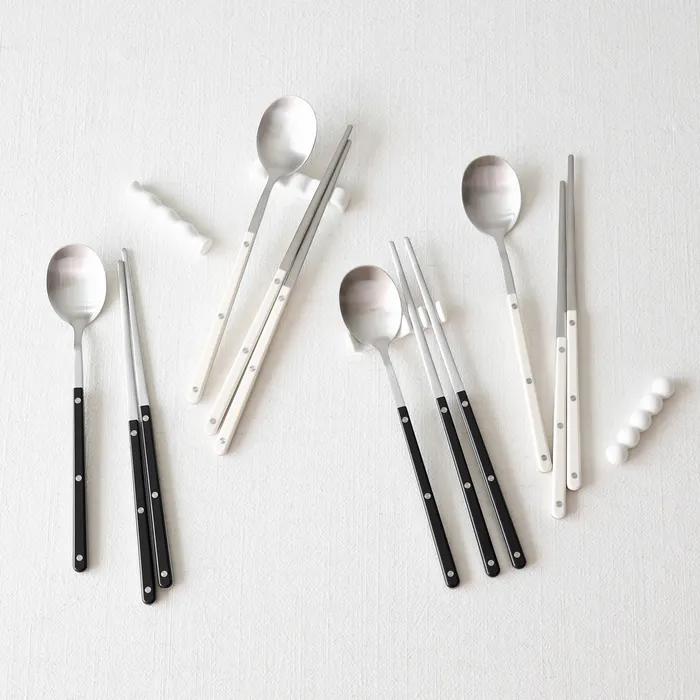 [1+1] 2인세트 헤이브 수저세트 숟가락 2개 젓가락 2개