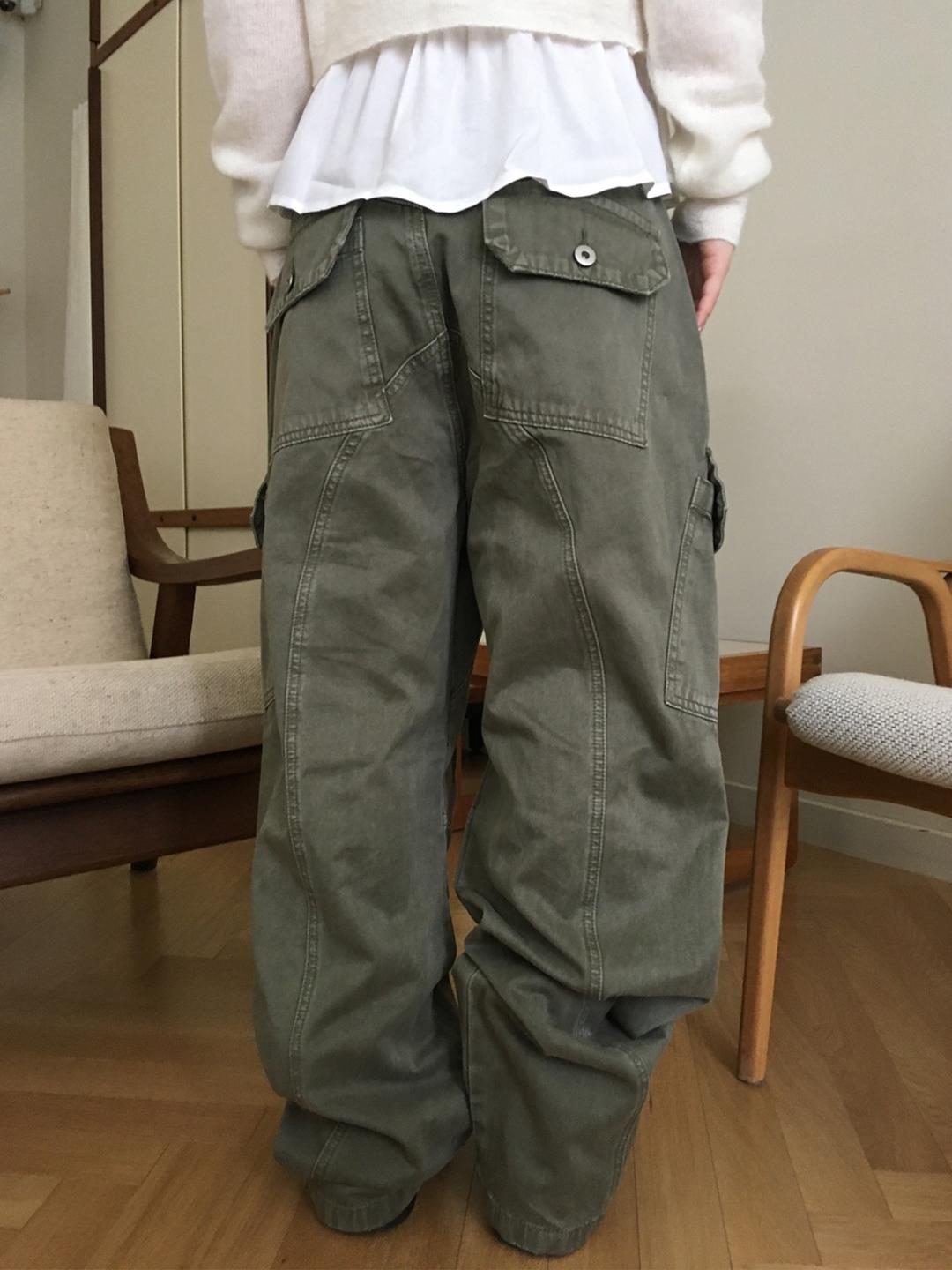 deep dying cargo pants