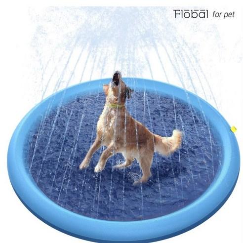 애견 스프링쿨러 놀이매트 강아지 물놀이 풀장 Dog sprinkler