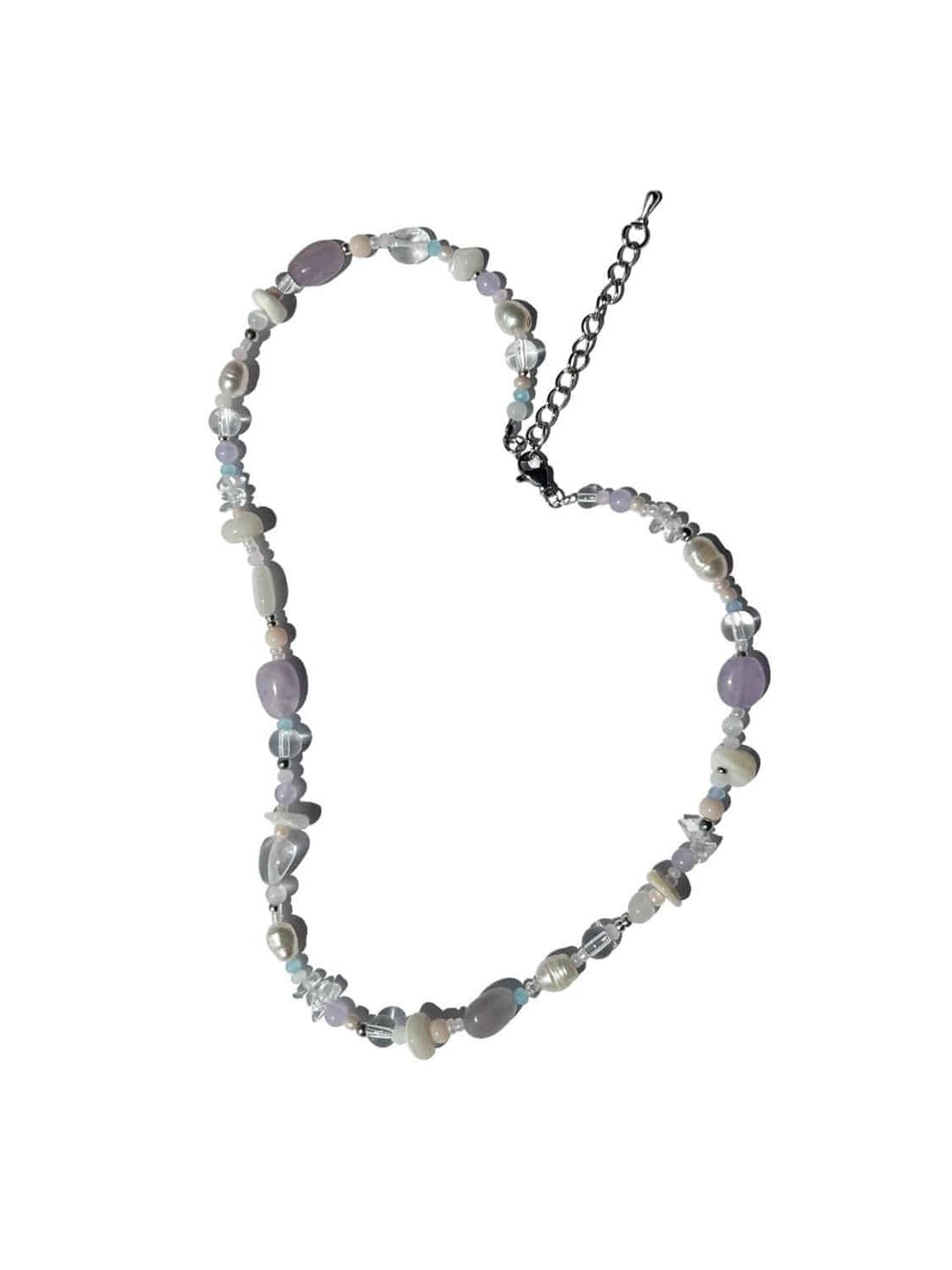 계절의 형상 멀티 비즈 목걸이 : 봄ver