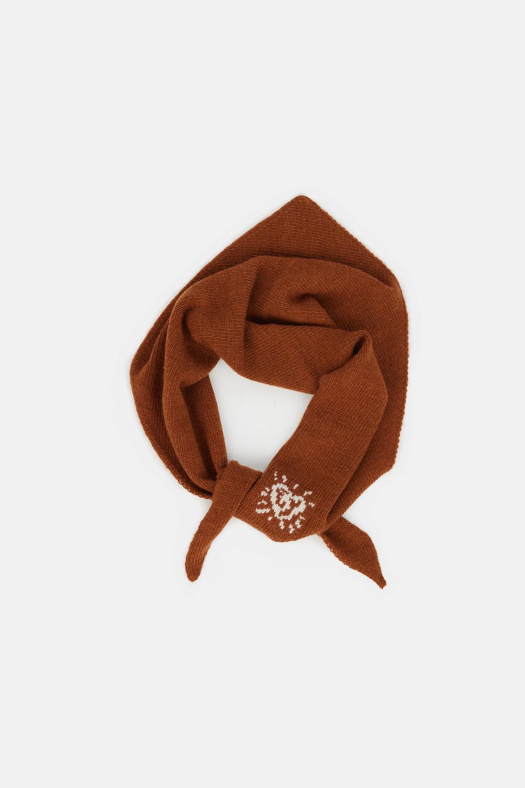 NINA LOVES SUN WOOL SCARF (CAMEL)