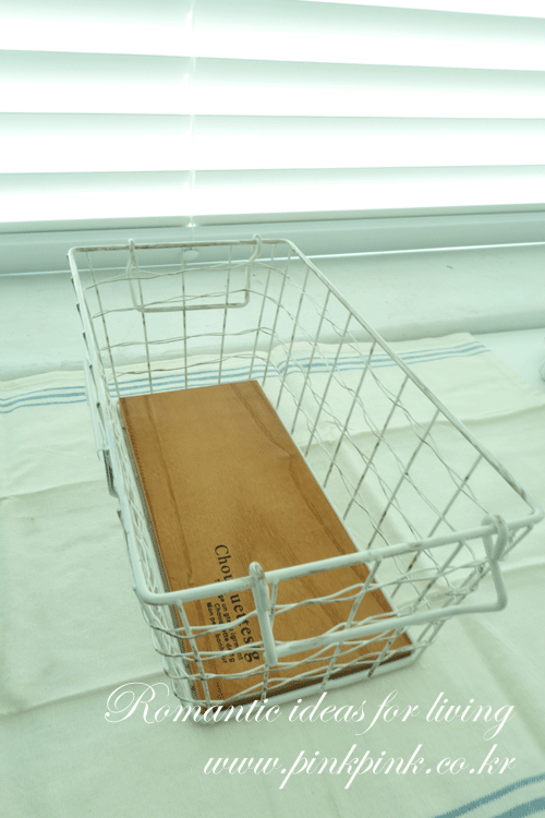 빈티지 손잡이 철제 바구니